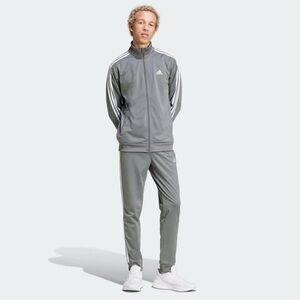 Adidas Essentials NWT 3 Stripe Track Suit jacket & pants grey men’s XL